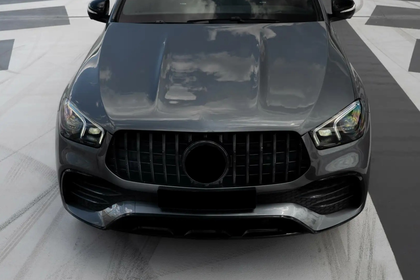 Mercedes GLE AMG grill glans zwart