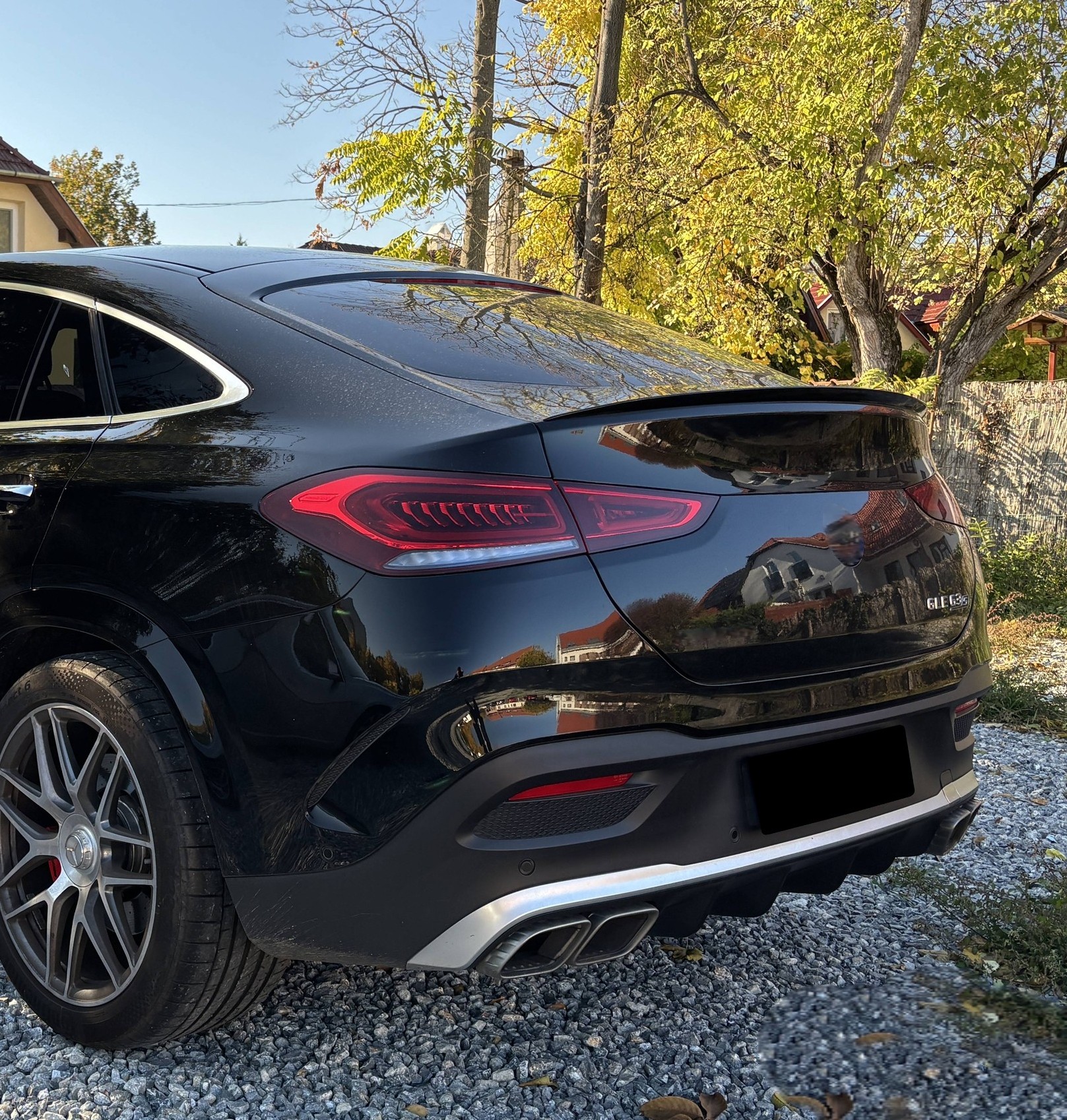 GLE coupe spoiler glans zwart
